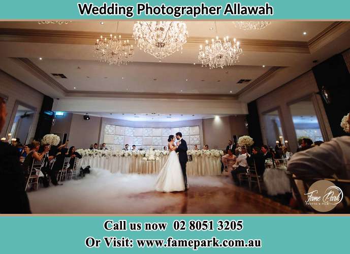 Photo of the Bride and the Groom dancing on the dance floor Allawah NSW 2218