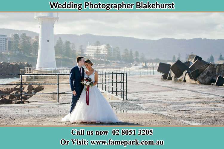 Photo of the Bride and Groom at the Watch Tower Blakehurst NSW 2221