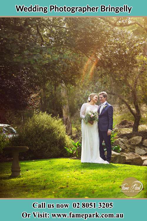 Photo of the Bride and the Groom at the garden Bringelly NSW 2556