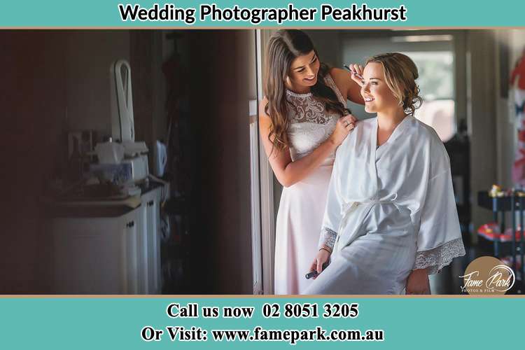 Photo of the Bride having make up Peakhurst NSW 2210