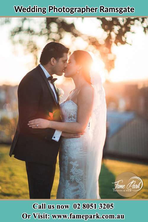 Photo of the Bride and the Groom kissing Ramsgate NSW 2217